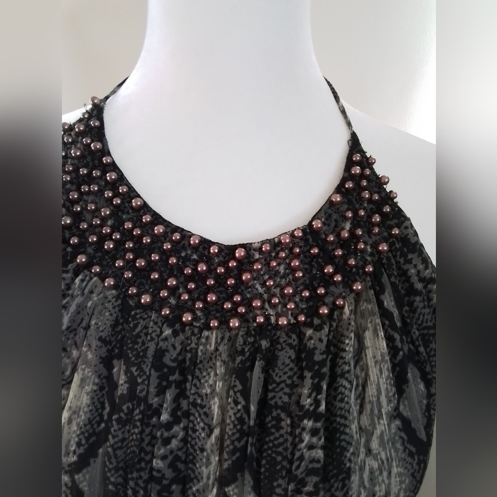 WILLOW and Clay Snake Print Halter Maxi Dress - Picture 2 of 6